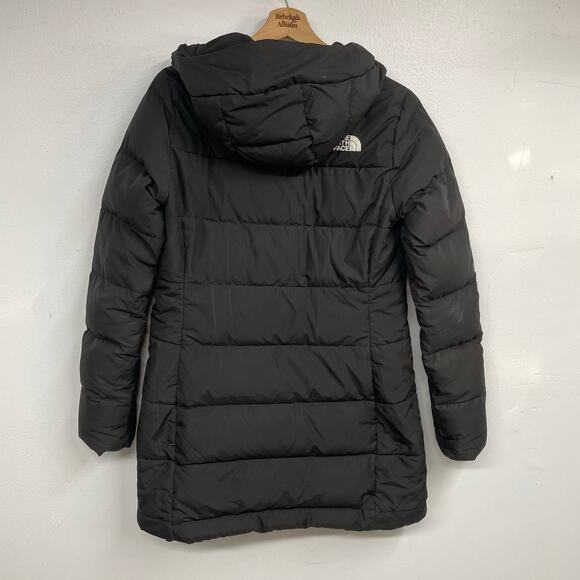 The North Face WOMEN'S GOTHAM DOWN PUFFER PARKA SZ SMALL 550-Down Black Long EUC - Picture 5 of 14